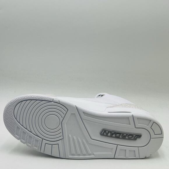 Nike Air Jordan 3 Retro White Silver Sneakers CT8532 111 Men Size 11 NEW main image 9